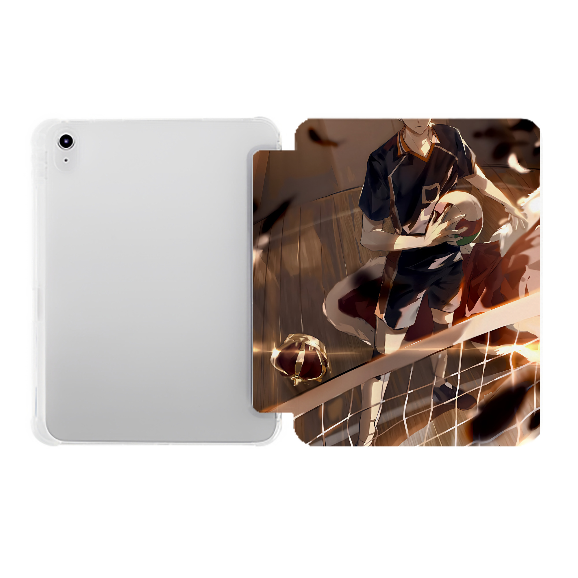 （画像用） ハイキュー!! Haikyu!! IPad ケース ペン収納付き 三つ折りスタンド PUレザー×シリコン 対応機種9.5/10.5/10.9インチ